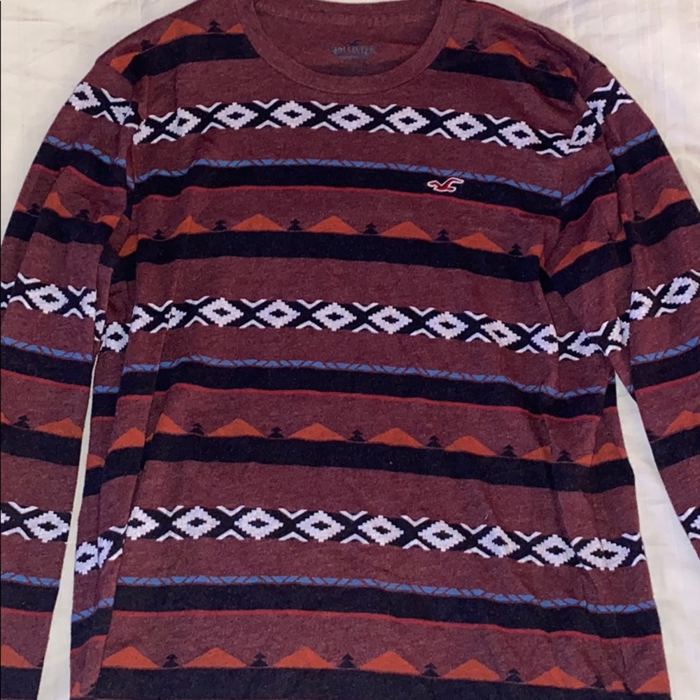 Tribal Print long sleeve tee